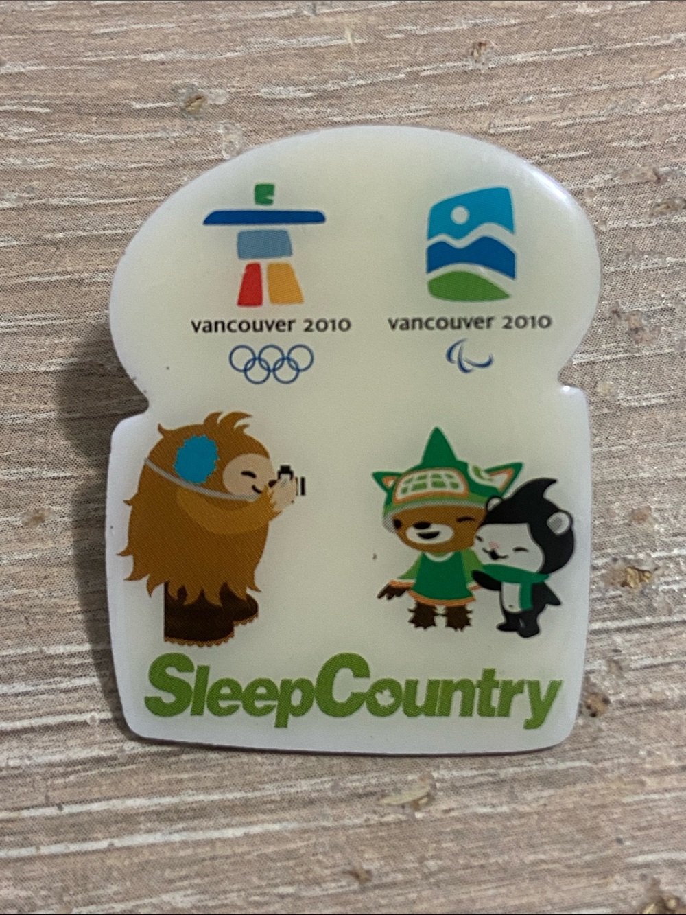 2010 VANCOUVER SLEEP COUNTRY PARALYMPIC & OLYMPIC WINTER GAMES PIN